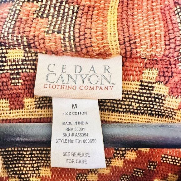 Cedar Canyon Southwestern Tapestry Jacket Size Medium - Picture 5 of 6